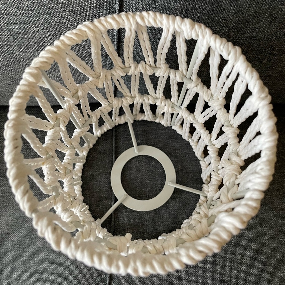 Rattan Lamp Shade Set of 2 - Picture 3 of 8